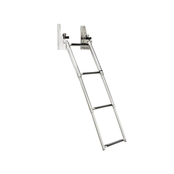 Whitecap Stainless Steel Telescoping Transom Mount Ladder - 4 Step S-1857 - main